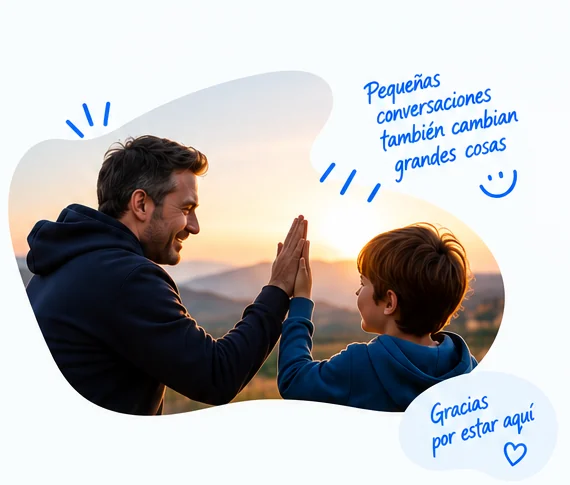 Una conversación cercana sobre tecnología y familia